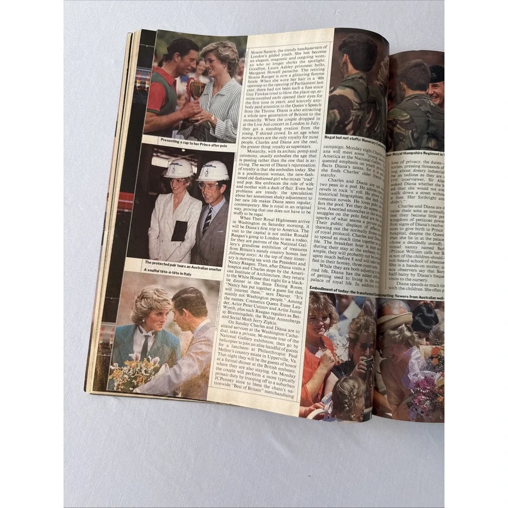 Vintage Time Magazine Nov 11 1985 Princess Diana Prince Charles Ronald Reagan